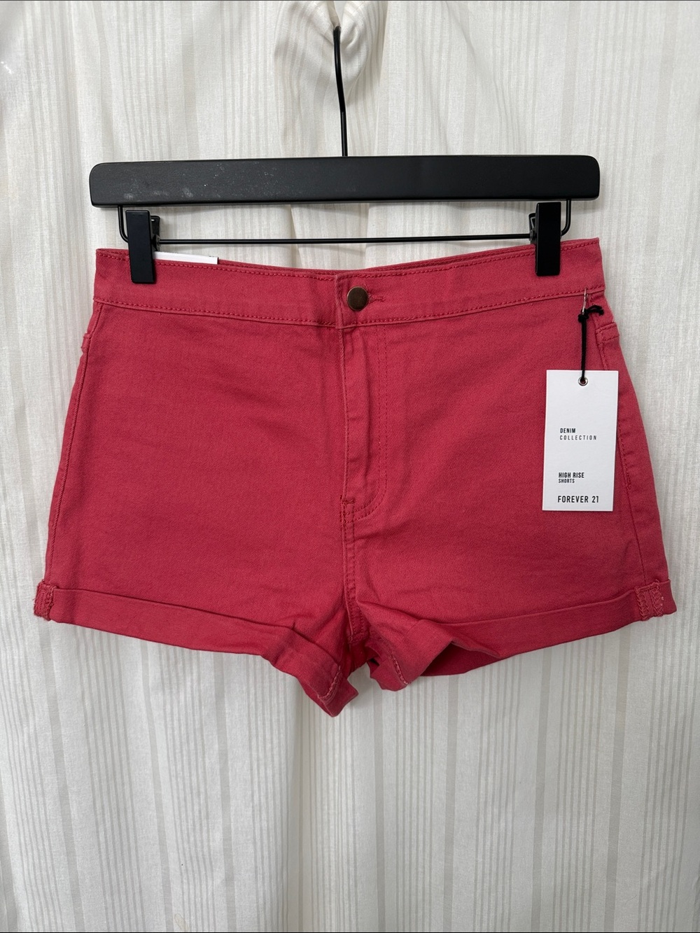 NWT🌸 F21 Dark Coral Jean Shorts